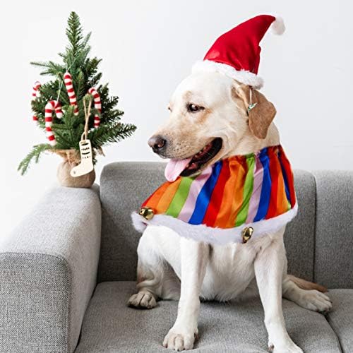 PRETYZOOM Yavru Yaka Noel Pet Yaka Sevimli Jingle Bell Köpek Eşarp Yaratıcı Tatil Evcil Hayvan giysileri Kostüm Noel Partisi