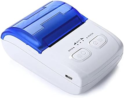 Etiket Yazıcı Termal Yazıcı Makbuz Makinesi Baskı Desteği USB+BT Bağlantısı (Renk: Beyaz, Boyut: Bir Boyut)