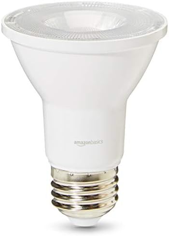 Basics Ticari Sınıf 25.000 Saat LED Ampul | 50 Watt Eşdeğeri, PAR20, Soğuk Beyaz, Kısılabilir, 6'lı Paket