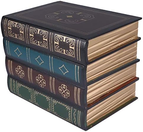 Cabilock Dekoratif Antika Kitap Kutusu Sahte Kitap Gizli Bölmeli Yanlış Kitap Saklama Kutusu Simülasyon Gizli Kutu Fotoğraf