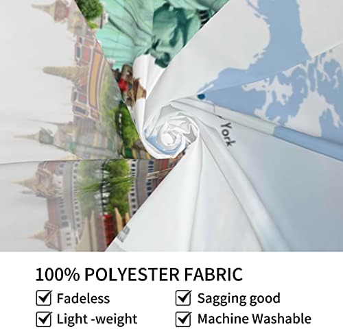 SOOUVEI Küresel Seyahat fotoğraf arka fonu 5x3ft Polyester Dünya Haritası Dünya Çapında Fotoğraf Arka Plan Dünyaca Ünlü Landmark