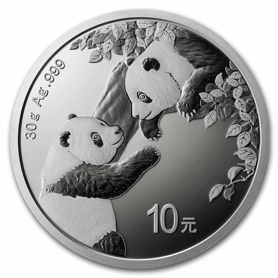 2023 CN 30 g Gümüş Panda ¥10 Madeni Para Mücevher BU Yuan Dolaşımsız