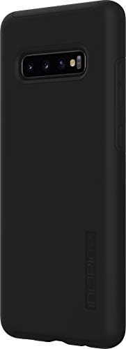 Hibrid Şok Emici Damla Korumalı Samsung Galaxy S10+ için Incipio DualPro Çift Katmanlı Kılıf-Siyah / Siyah