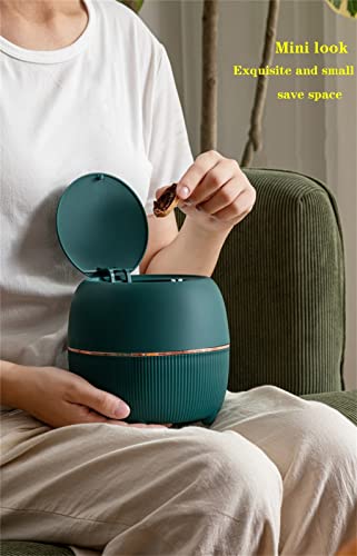 Masaüstü çöp tenekesi çöp kovası Ev Mini Başucu çöp kutusu çay masası Küçük çöp kovası (Renk: B, Boyut: 1 adet)