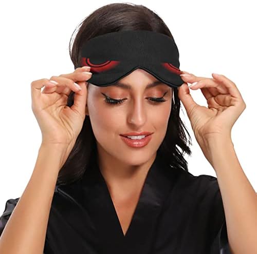 Nazar Kırmızı Nefes Uyku Göz Maskesi, Serin Duygu Göz Uyku Kapak için Yaz Dinlenme, elastik Konturlu Körü Körüne için Kadın