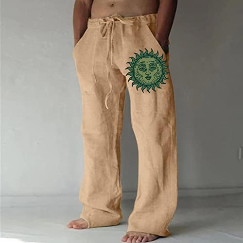 MIASHUI Glitter Köpük Erkek Moda Rahat Baskılı Cep Dantel Up Pantolon Büyük Boy Pantolon Erkek Pantolon 42x34