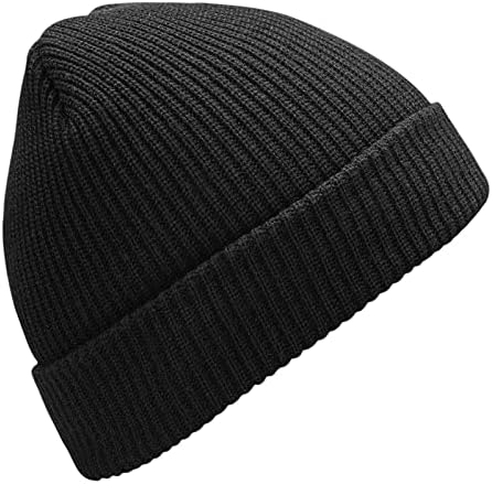 NUOJIA Kış Örgü Bere Günlük Şapka Erkekler ve Kadınlar için, Yumuşak Moda Kafatası Kapaklar Sıcak Çorap Şapka, Kaflı Bere