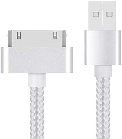 EVERMARKET 3 Ayaklar Yedek Yüksek Hızlı USB 2.0 Naylon Örgülü Sync ve Şarj Şarj Kablosu Kablosu Apple iPhone 4, 4 s, 3G,