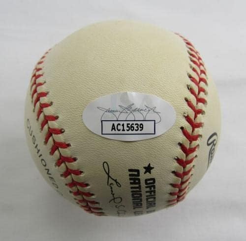 Warren Spahn İmzalı Otomatik İmza Rawlings Beyzbol w/Insc JSA AC15639-İmzalı Beyzbol Topları
