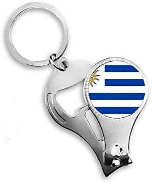 Uruguay Ulusal bayrak Güney Amerika ülke tırnak makası yüzük Anahtarlık şişe açacağı Clipper
