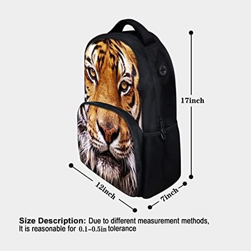 Hayvan Sırt Çantası Orangutan 3D Baskı Okul okul çantası 17 İnç Erkek/Çocuk/Kız / Erkek / Kadın Siyah Serin Tasarım Rahat