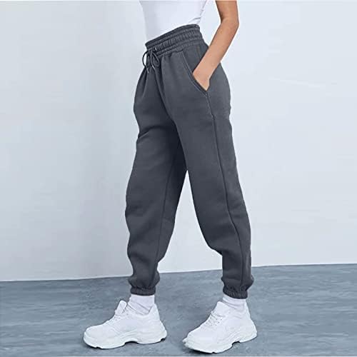 Gumipy Joggers Kadınlar için Artı Boyutu Baggy Polar Ter Pantolon Konik Koşu Sweatpants Kadınlar için Salonu, Koşu Giyim