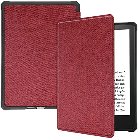 JNSHZ 2021 Yeni Kumaş Manyetik Akıllı Yumuşak Silikon Ebook İnce Kılıf, kapak Kindle Paperwhite için 5 11Th Gen 6.8 İnç İmza