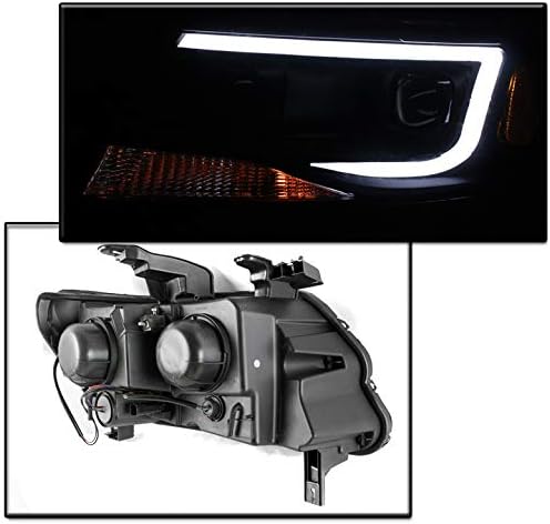 ZMAUTOPARTS LED Kare Projektör Farlar Farlar Siyah w / 6.25 Beyaz DRL ile Uyumlu 2015-2019 Chevy Colorado