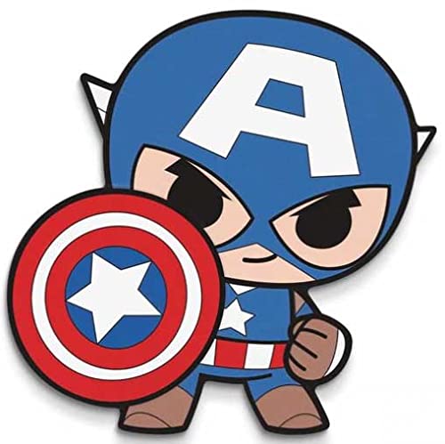 2021 DE Marvel Mini Kahraman PowerCoin Kaptan Amerika Şekilli 1 Oz Gümüş Sikke 2 $ Fiji 2021 Geçirmez