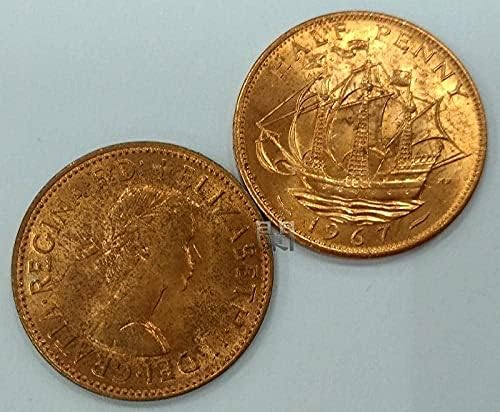 Avrupa Elizabeth III Erken Kuruş Paraları 1-2Coin Koleksiyonu hatıra parası