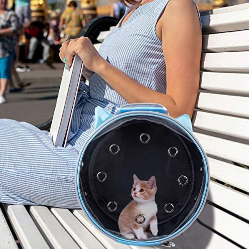 VALİCLUD Taşınabilir Pet Kedi Köpek Uzay Sırt Çantası Taşıyıcı Şeffaf Çanta için Açık