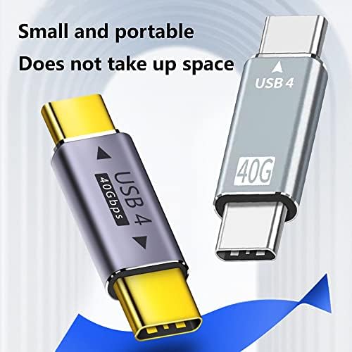 YANGTAO 3 Paketleri Sağ Açı Tipi C Adaptörü Genişletici USB C 40 Gbps Veri Transferi 8 K 60Hz Video Çıkışı 101 W Hızlı Şarj