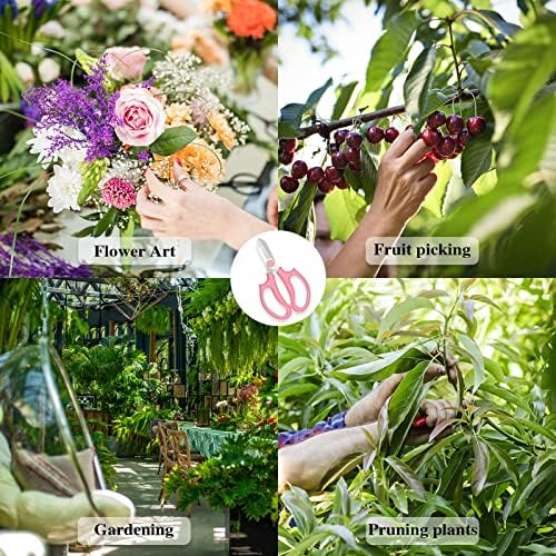 2 Adet Bahçe Çiçek Makas,Konfor Kavrama Kolu ile Çiçek Makaslar, çelik Bahçe Budama Makası, profesyonel Çiçek Meyve Yaprak