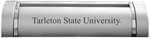 UXG, Inc. Tarleton Eyalet Üniversitesi-Masa Başı Kartvizitlik-Gümüş