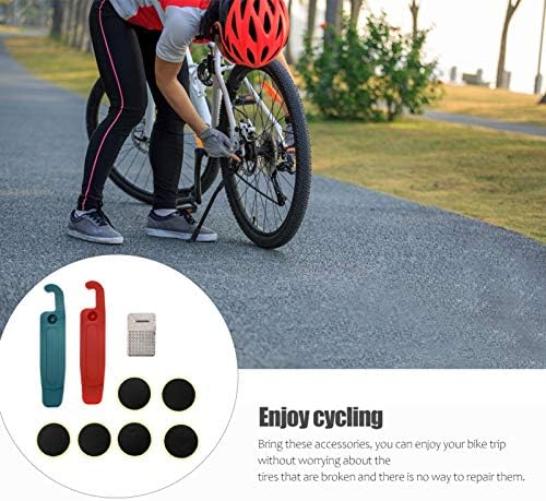 ISMARLAMA Takım Bisiklet Lastiği 1 Takım Lastik Tamir Aracı Taşınabilir Lastik Tamir Kiti Pratik Lastik Tamir Malzemeleri