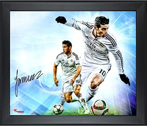 James Rodriguez Real Madrid, Sınırlı Sayıda 50 İmzalı Futbol Fotoğrafının 2-9, 11-49 numaralı Odak Fotoğrafında İmzalı 20