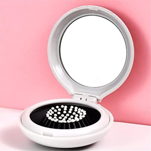 TJLSS Ayna Tarak Seti Taşınabilir makyaj aynası Yuvarlak Küçük Katlanır Mini Tarak Kız Arkadaşı ve En İyi Arkadaşlar için